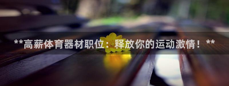 耀世娱乐提现失败:**高薪体育器材职位:释放你的运动激情!*